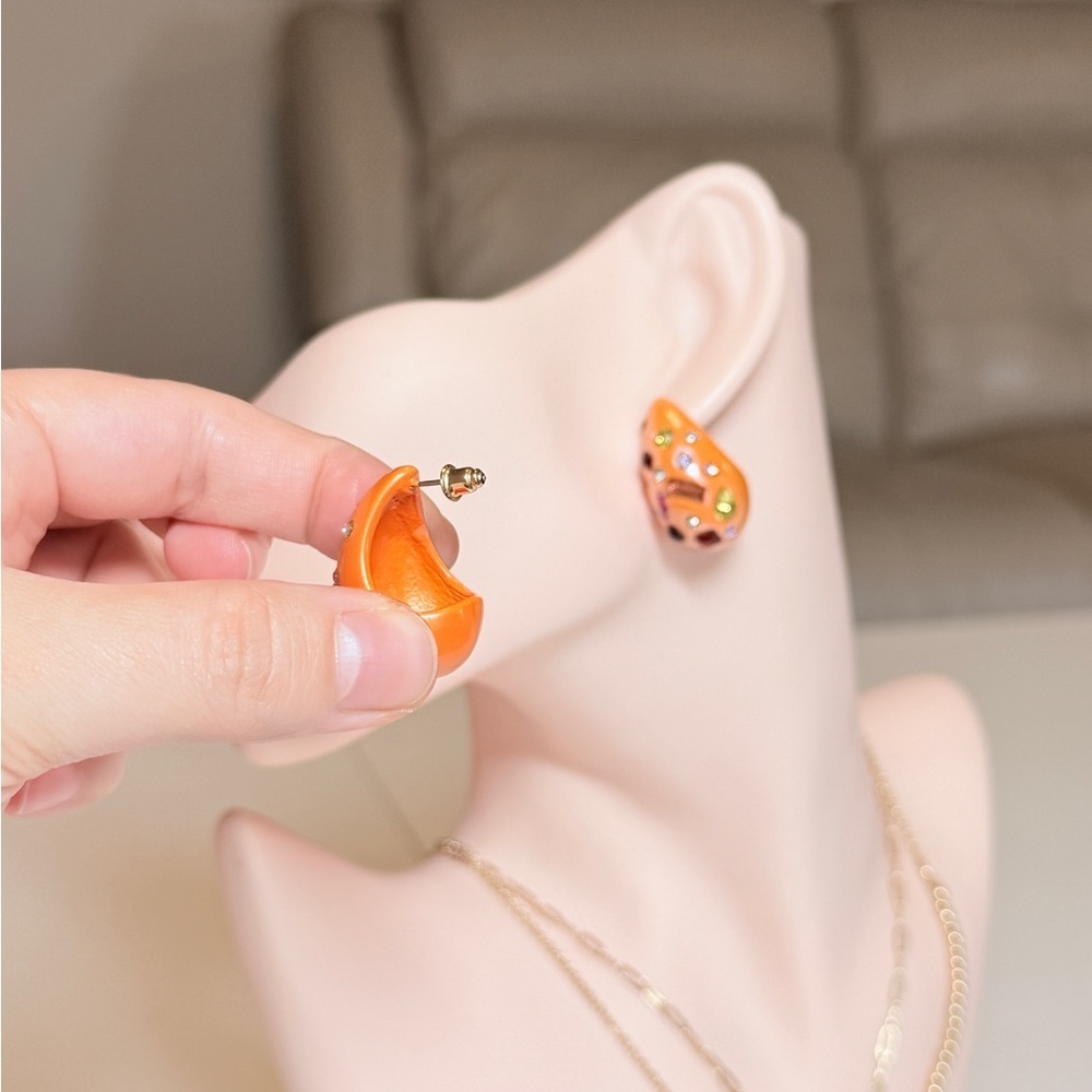 ⚜️ Colorful Stud Earrings - Picture 8 of 11